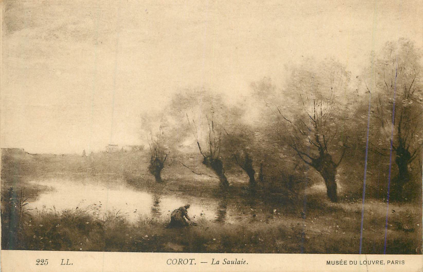 CPA 225 corot la saulaie musee de louvre paris