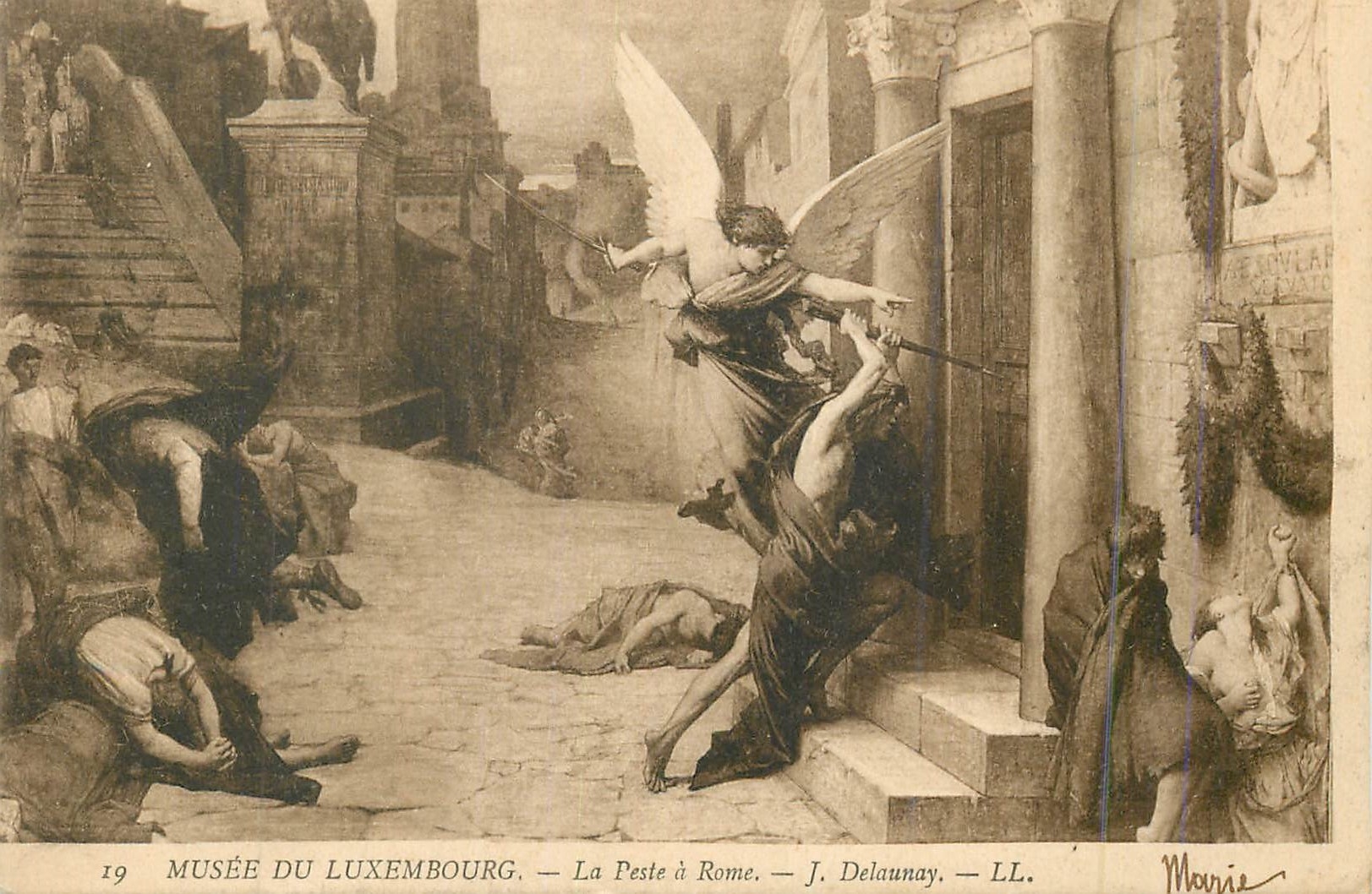 CPA 19 musee du luxembourg la peste a rome Delaunay