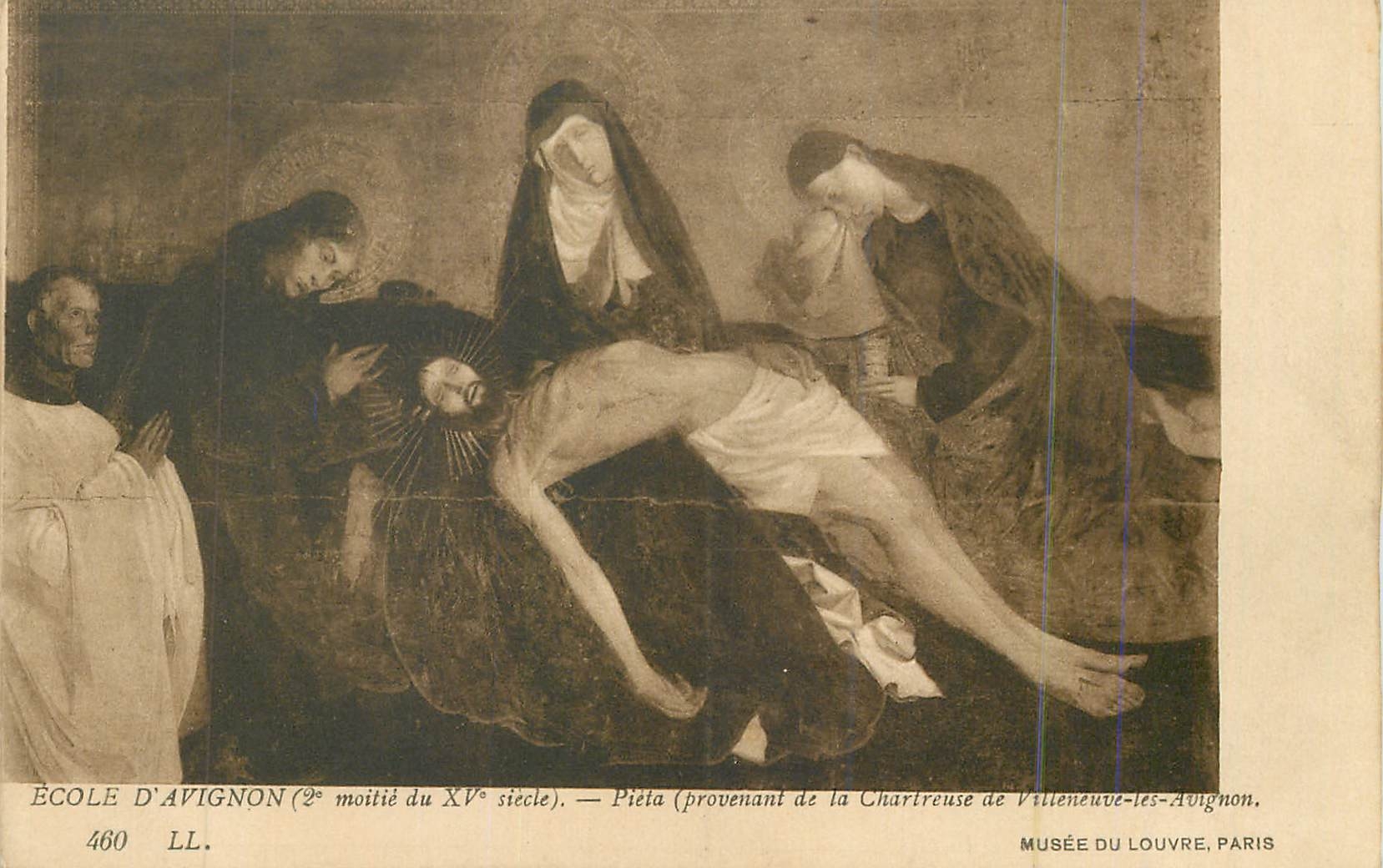 CPA Ecole d avignon (2e moitie du xv siecle) pieta(provenant de la chartreuse de villeneuve les avignon)