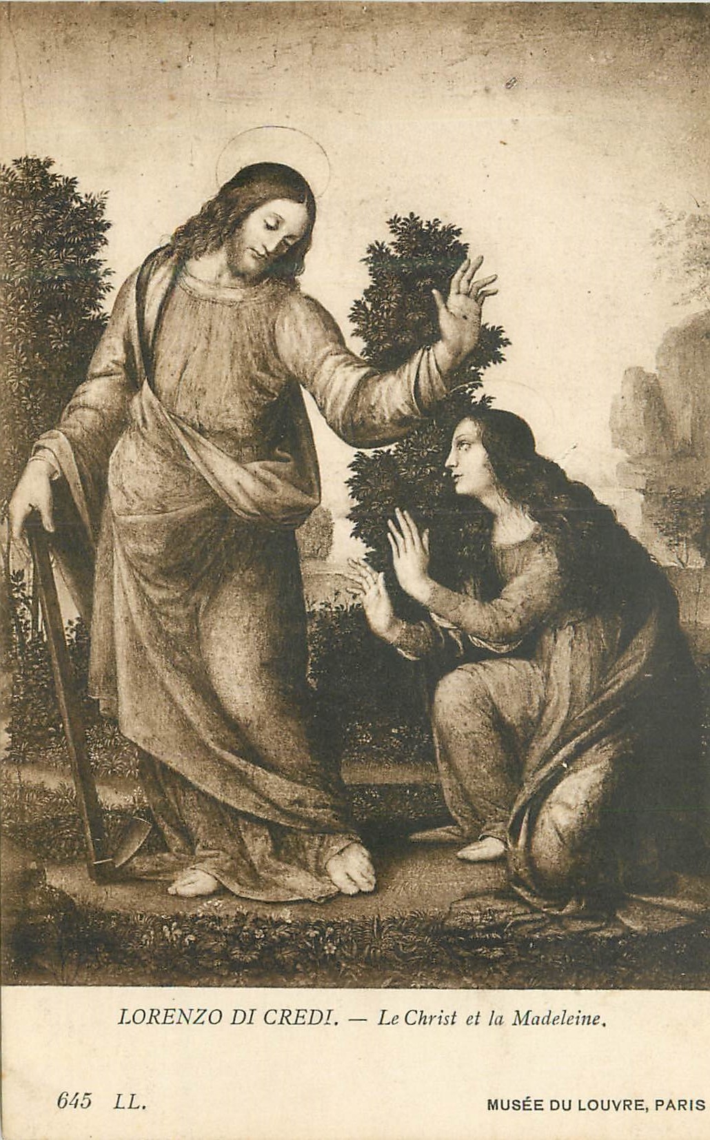 CPA Lorenzo di credi le christ et la madeleine musee de louvre paris