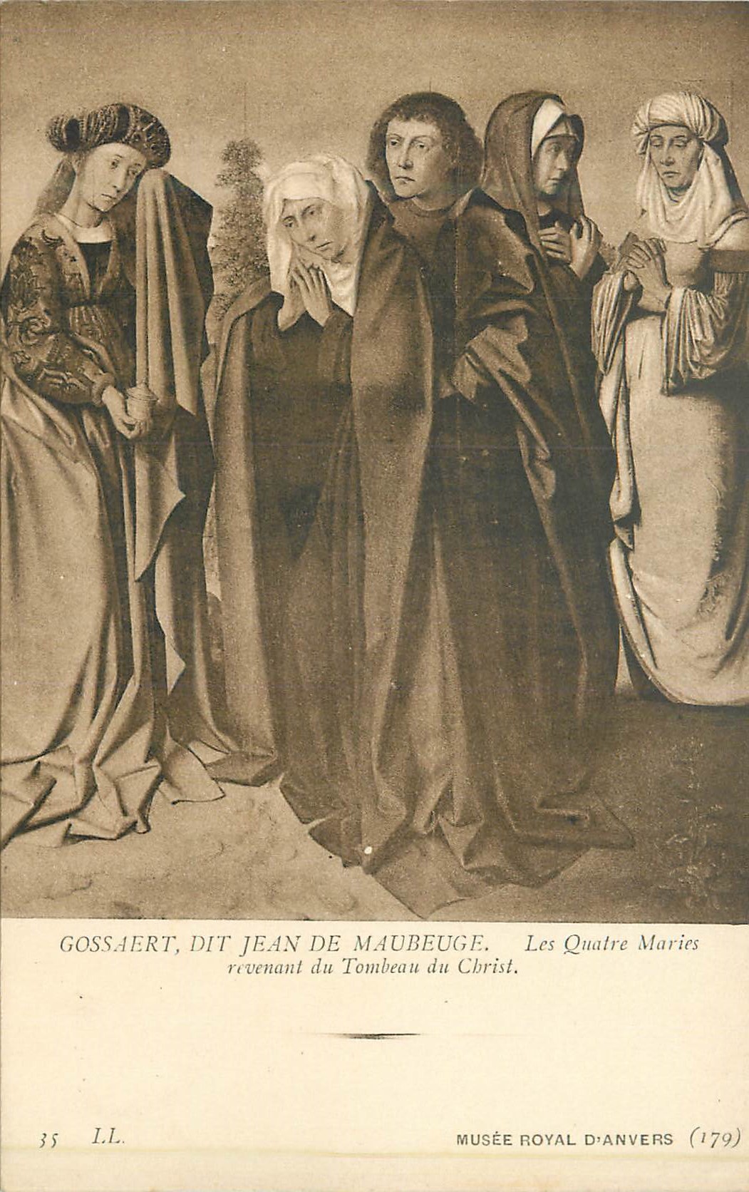 CPA Gossaert dit jean de maubeuge les quatres maries revenant du tombeau du christ