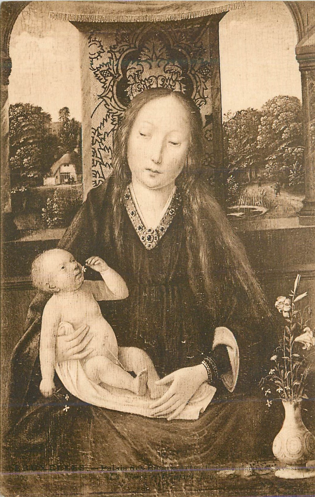 CPA Bruxelles La vierge et l'enfant