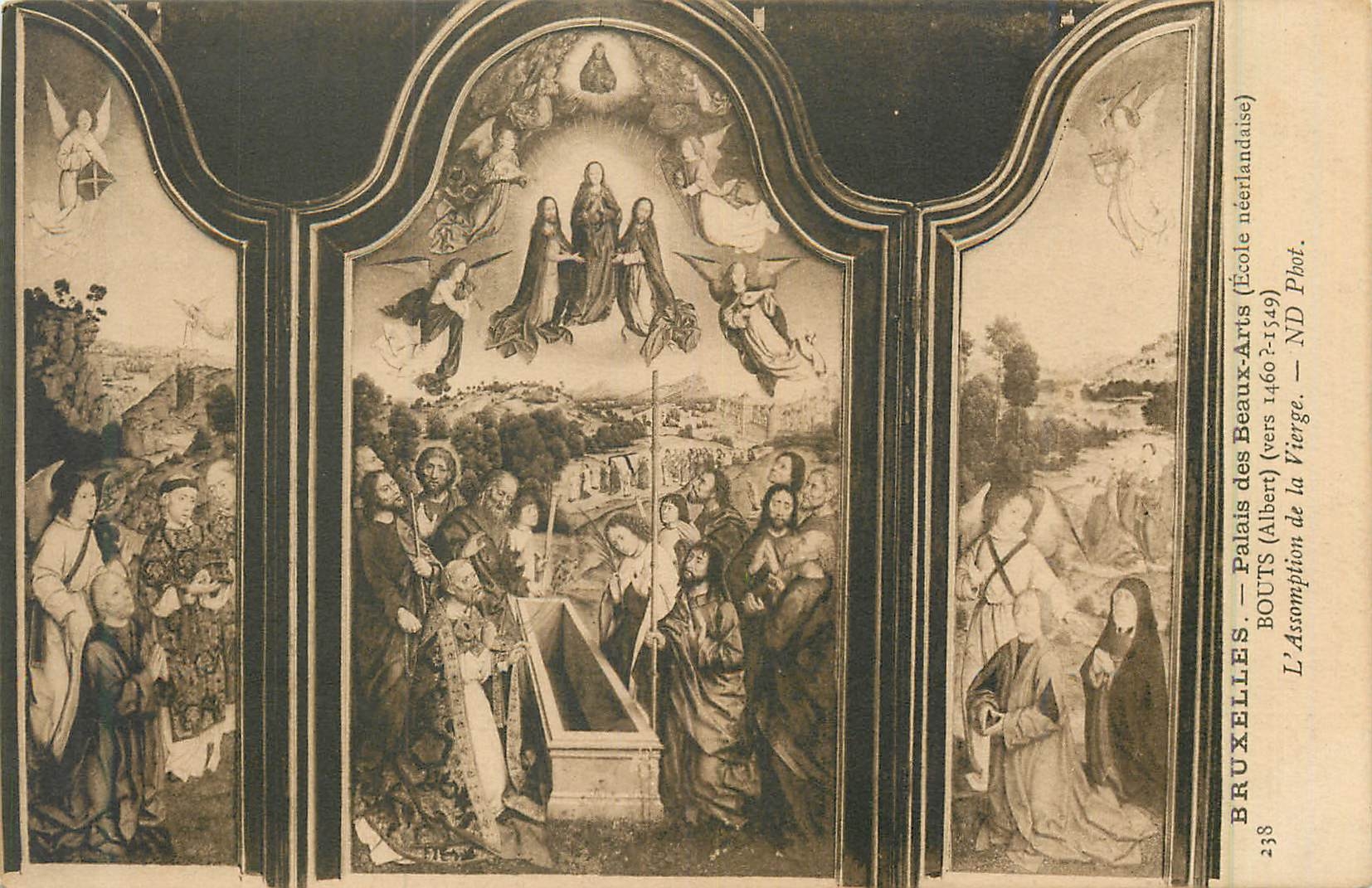 CPA Bruxelles palais des beaux arts (ecole neerlandaise) Bouts L'assomption de la vierge