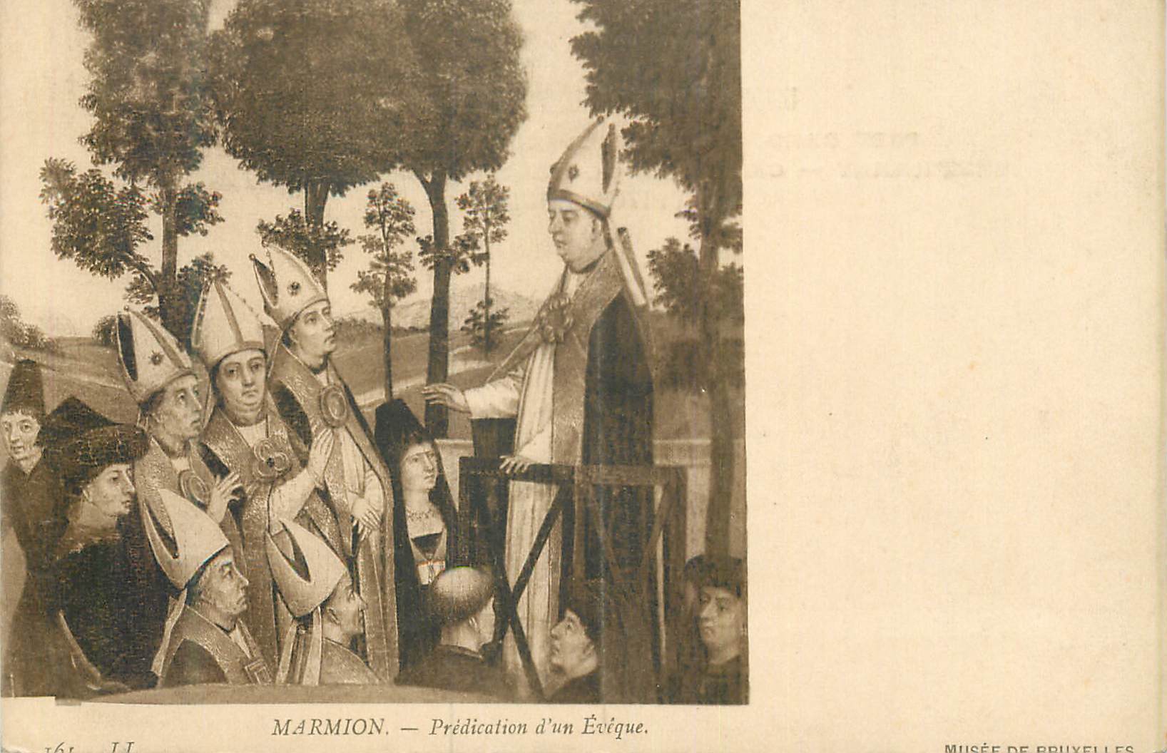 CPA Marmion predication d un eveque musee de buxelles