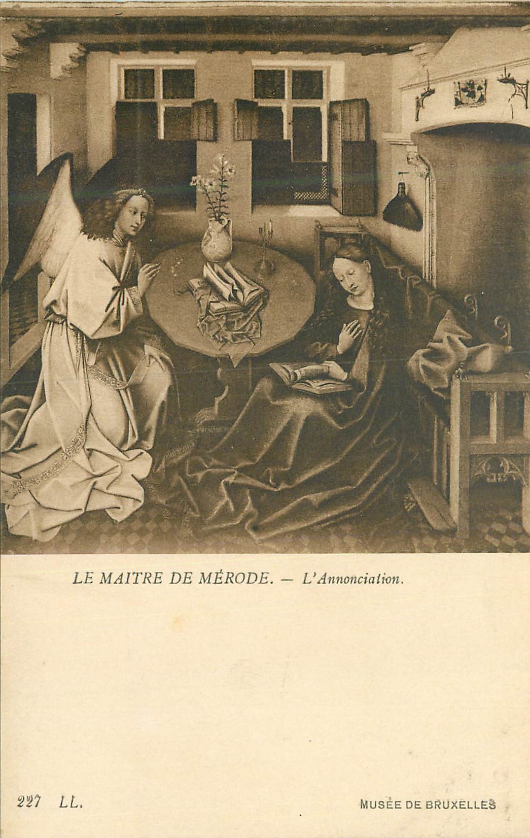 CPA Le maitre de merode l annonciation Musee de Bruxelles