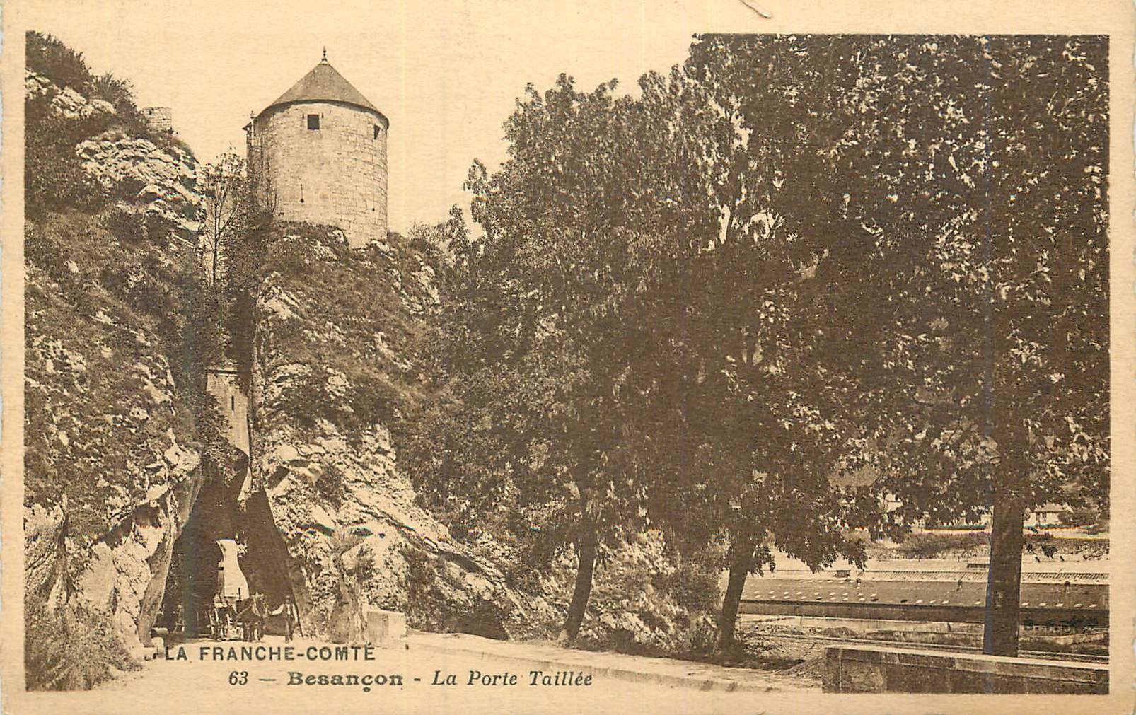CPA La franche comte 63 besancon la porte taillee