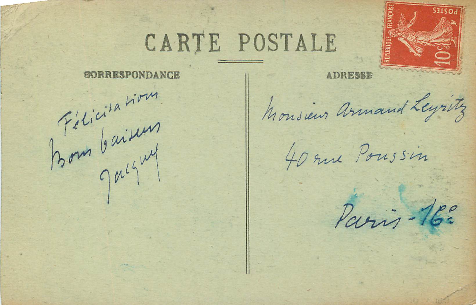 CPA Malesherbes (loiret) chemin d aury — Back