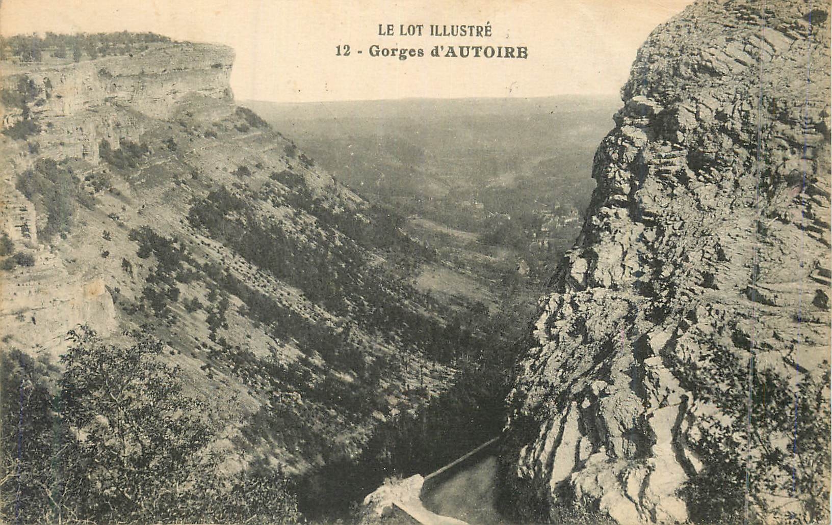 CPA Le lot illustre 12 gorges d autoire