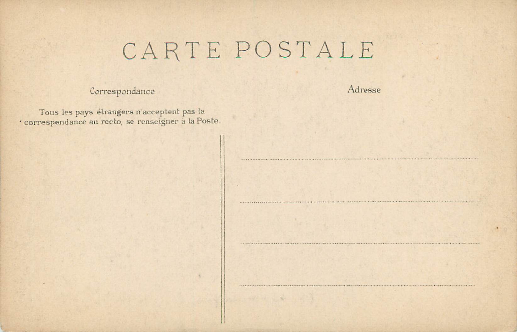 CPA 56 les rapides du doubs — Rückseite