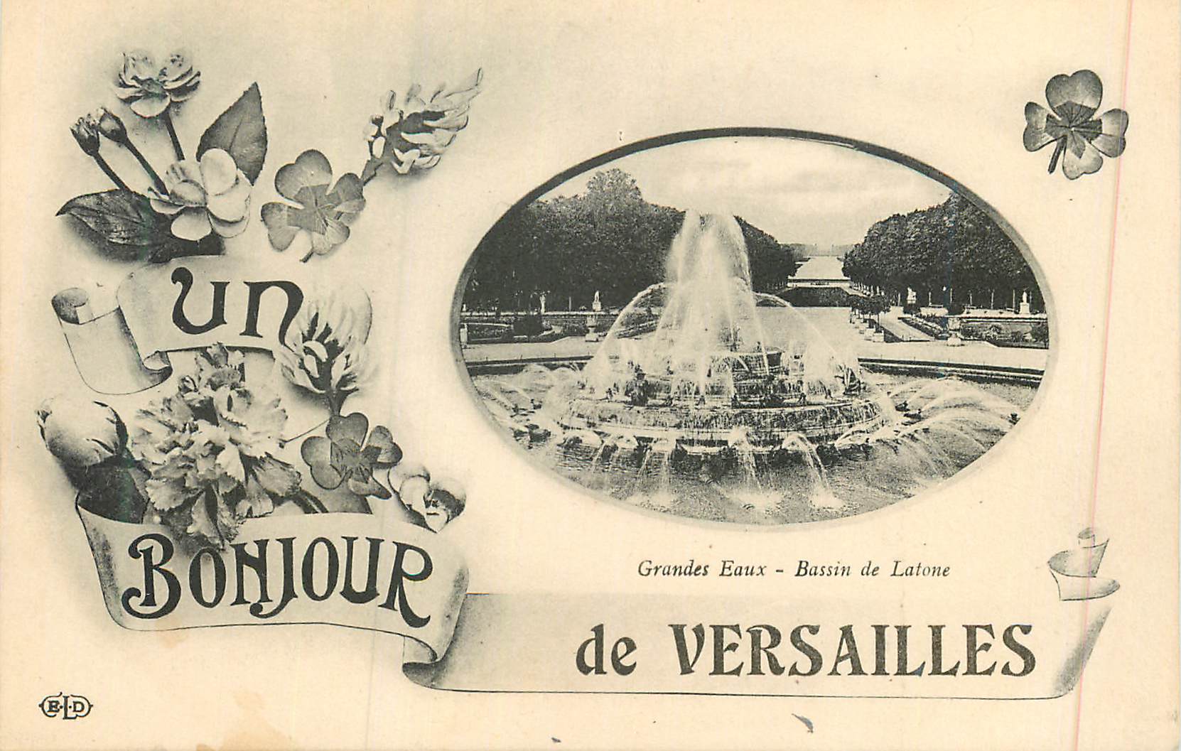 CPA Bonjour de versailles