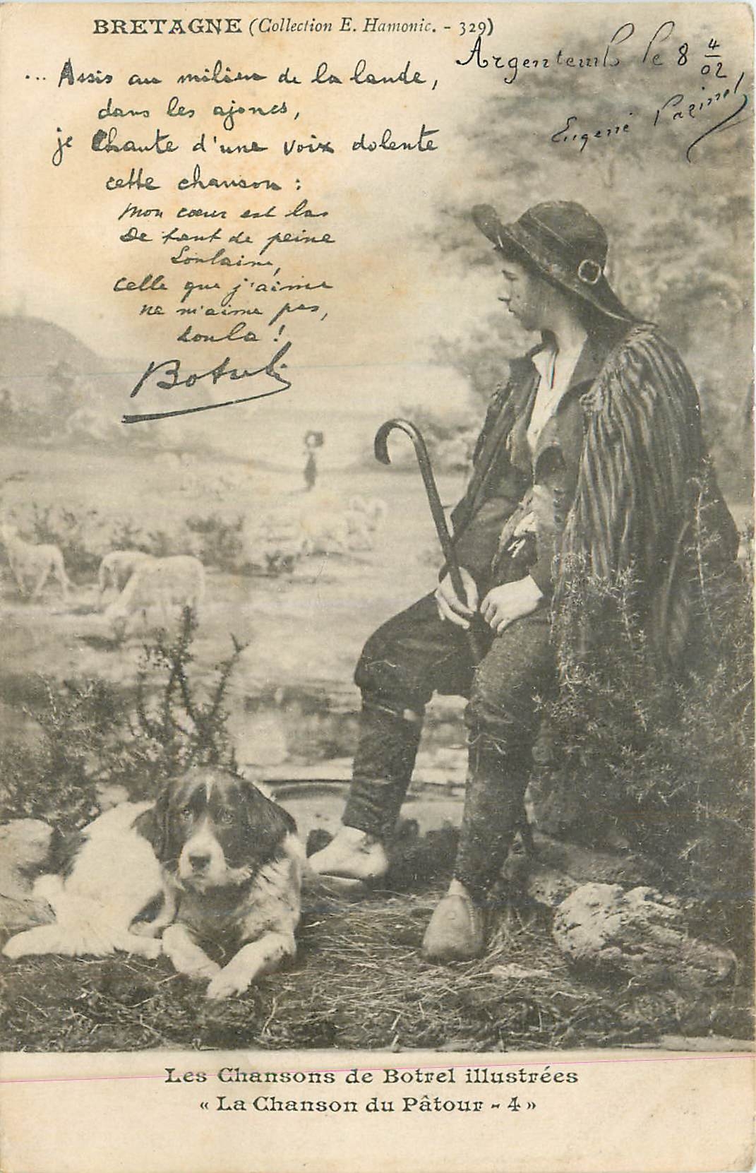 CPA Les chansons de botrel illustre la chanson du patour 4