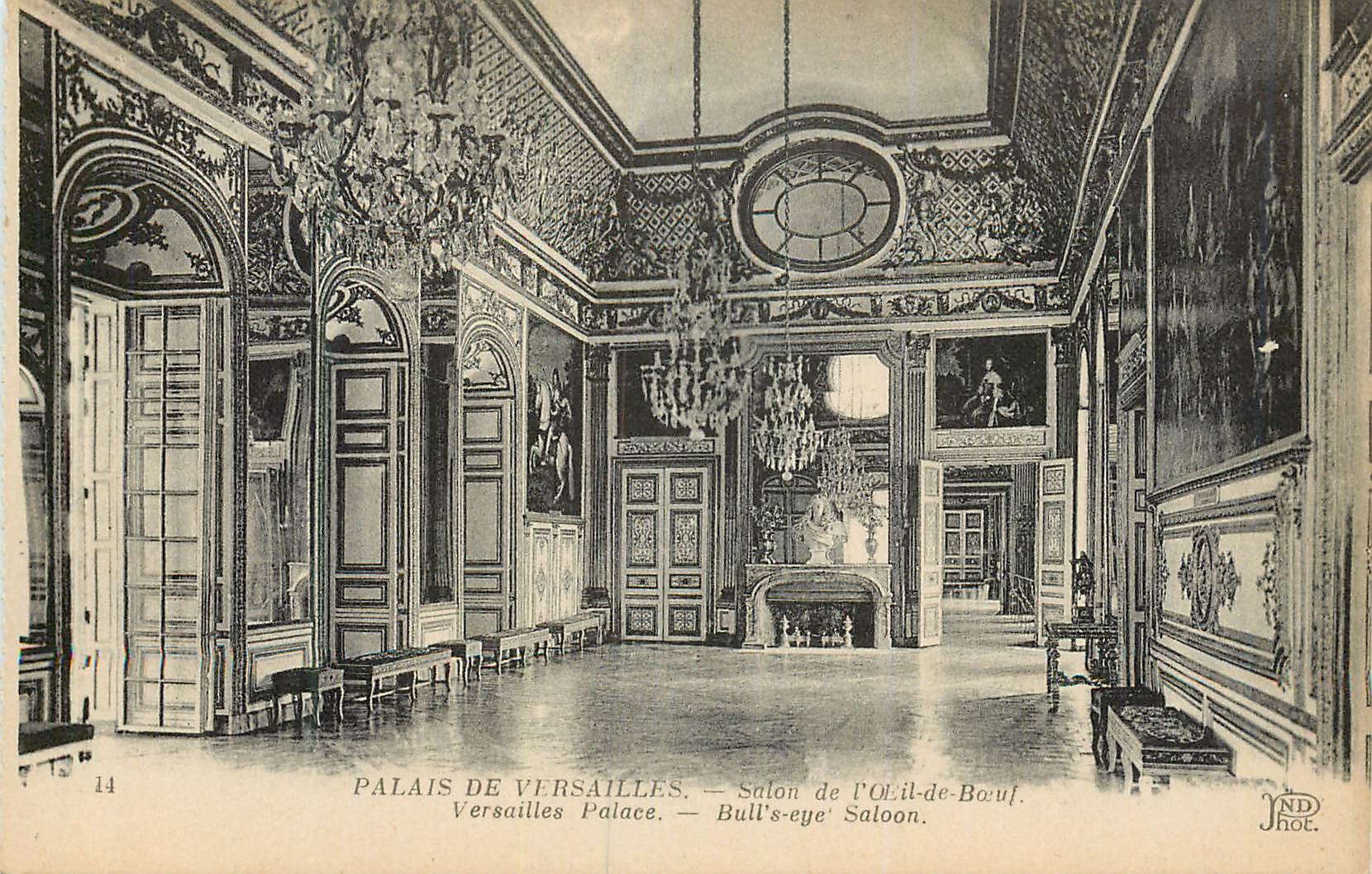 CPA Palais de versailles salon de l oeil de boeuf