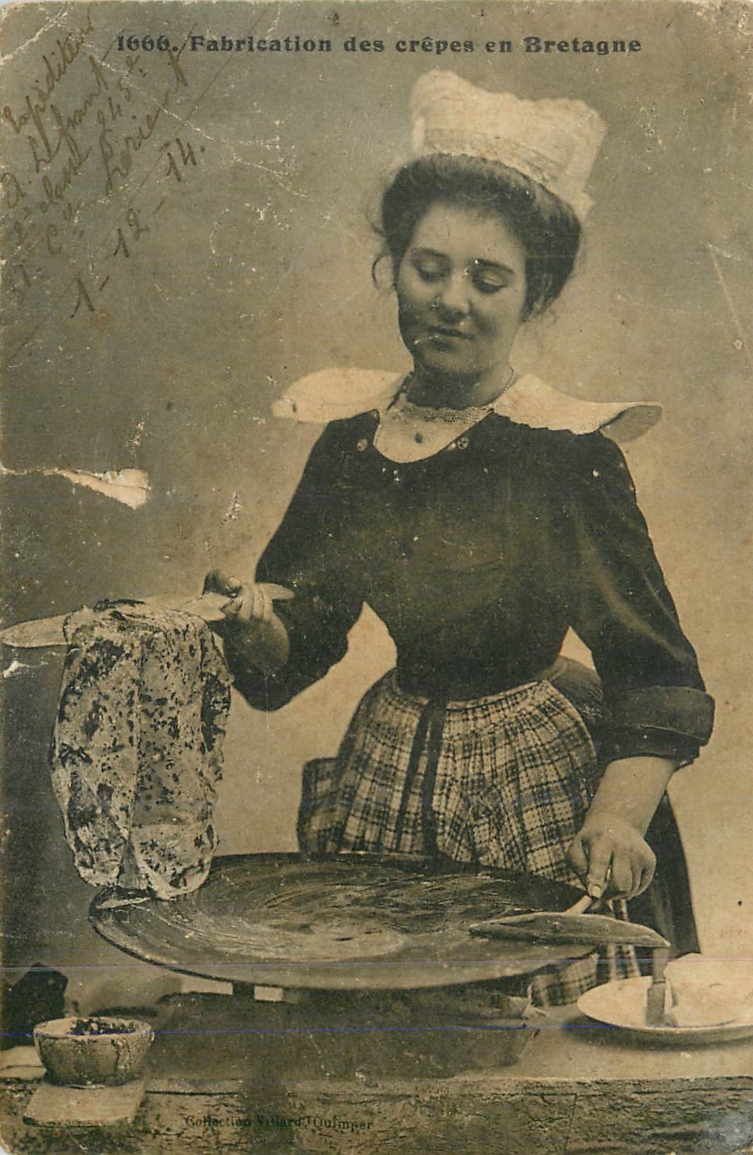 Kreppherstellung in der Bretagne — Sammlung Villard/Ouimper