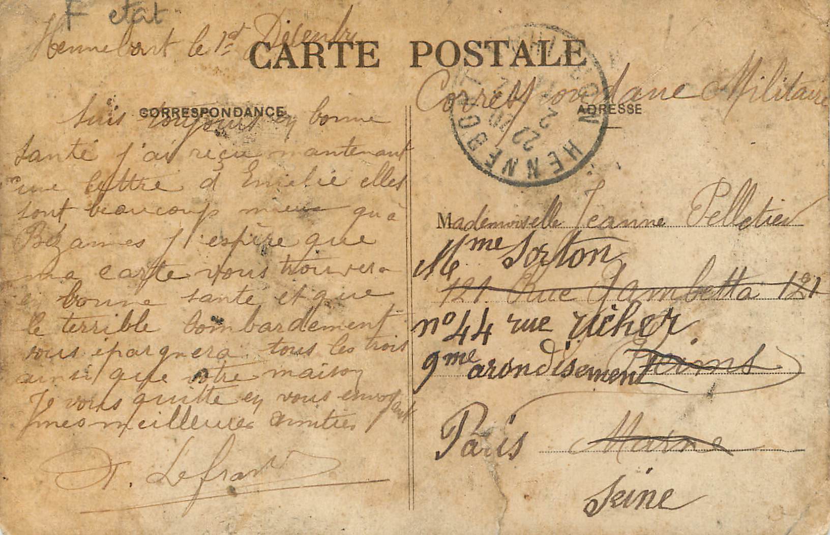 Kreppherstellung in der Bretagne — Sammlung Villard/Ouimper — Rückseite