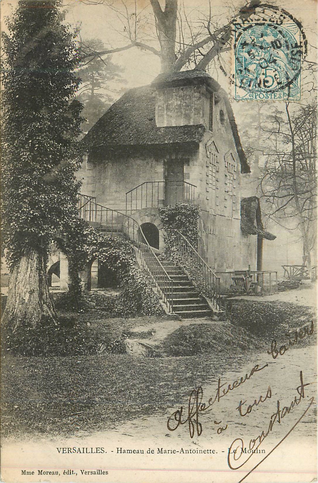 CPA Versailles hameau de marie antoinette le moulin