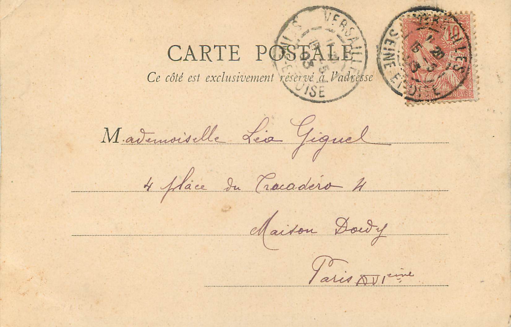 CPA Versailles bassin de l encelade — Verso
