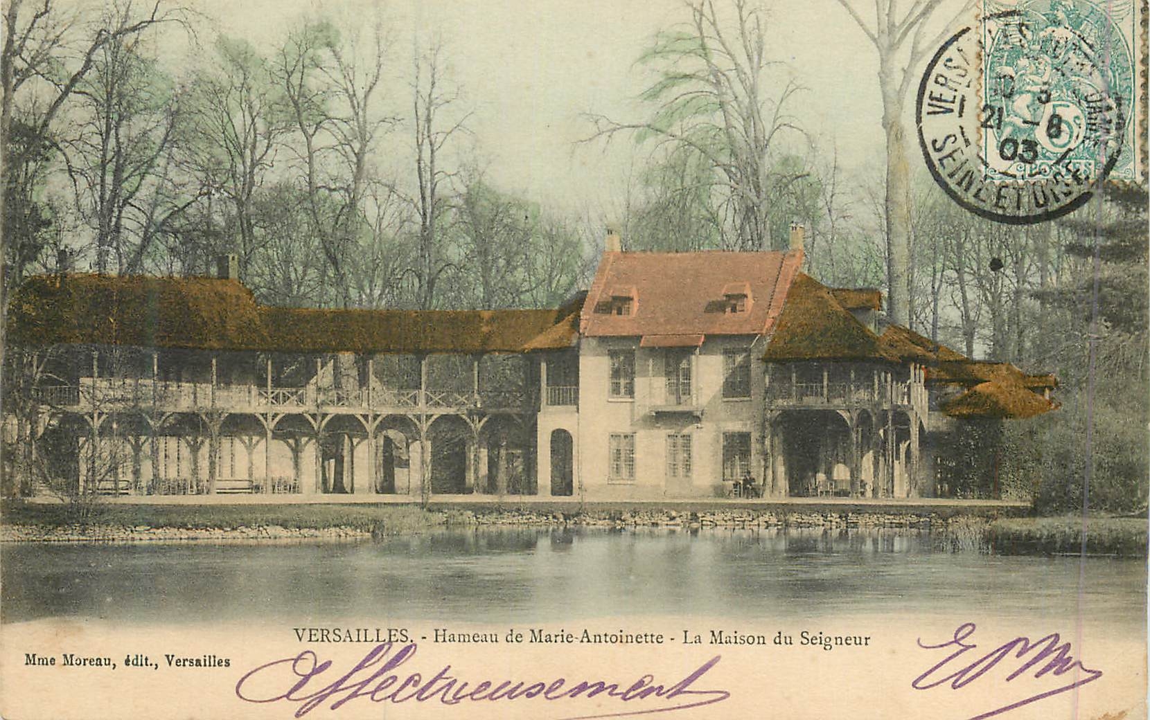 CPA Versailles hameau de marie antoinette la maison du seigneur