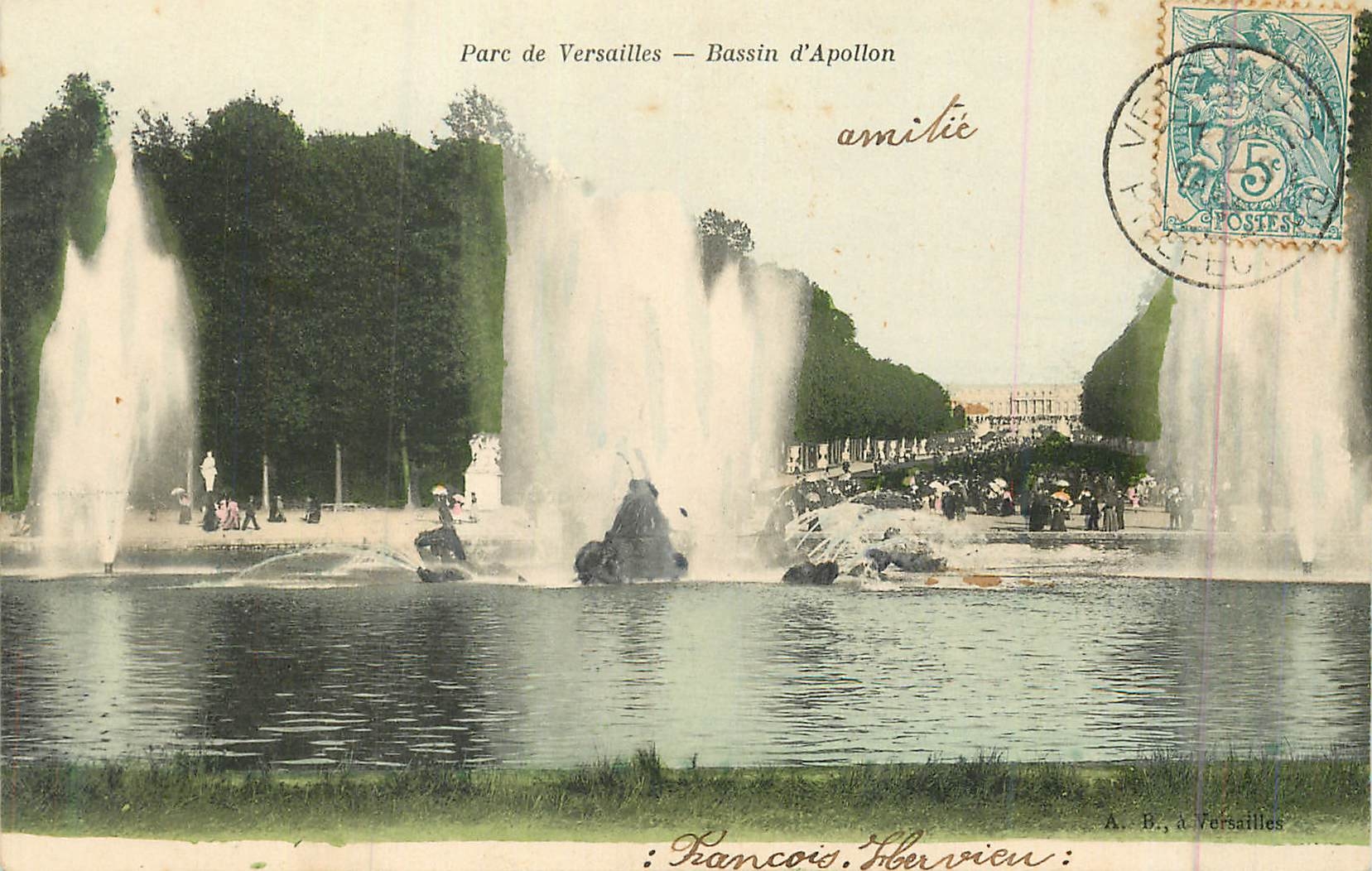 CPA Parc de versailles bassins d apollon