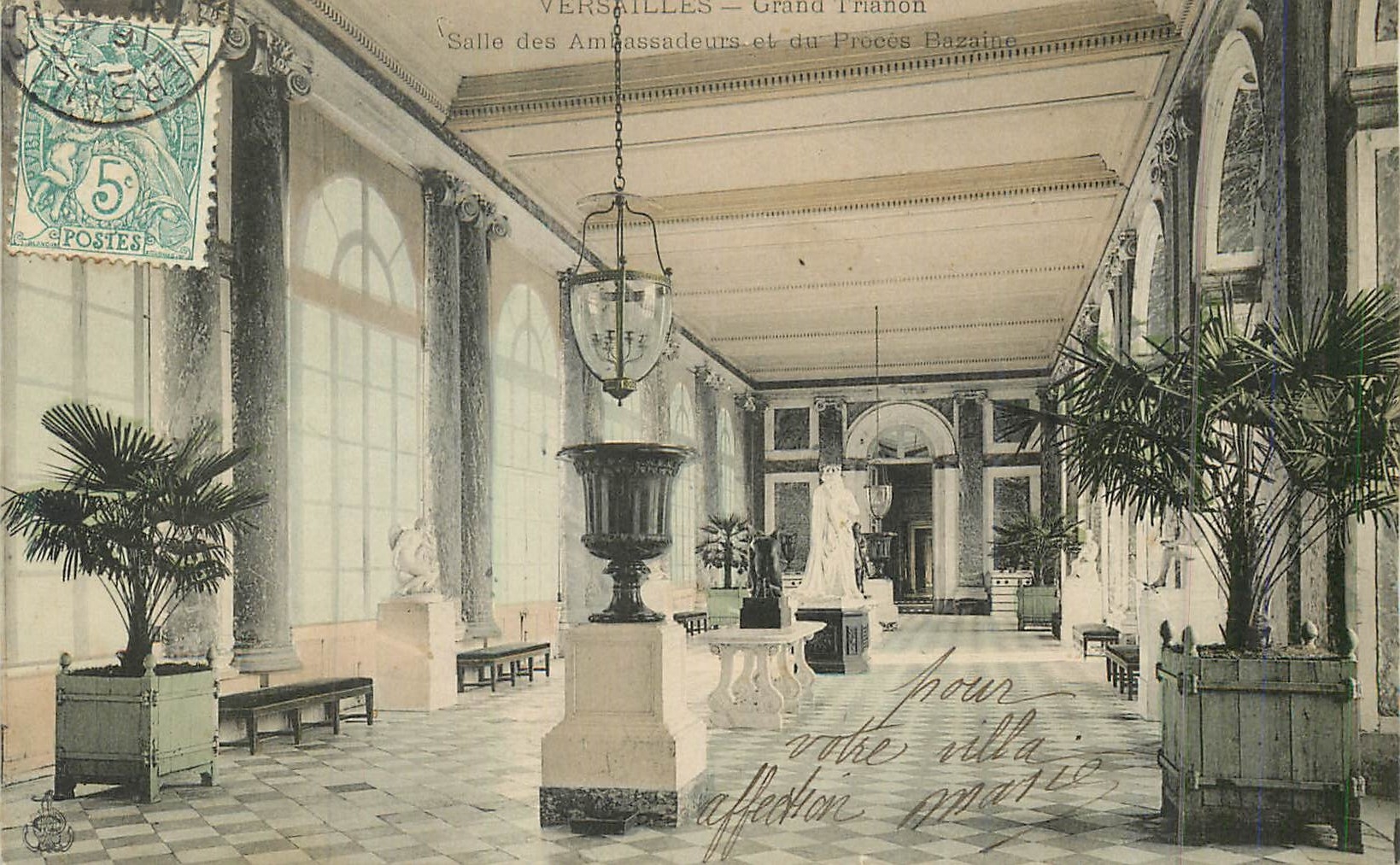 CPA Versailles grand trianon salle des ambassadeurs
