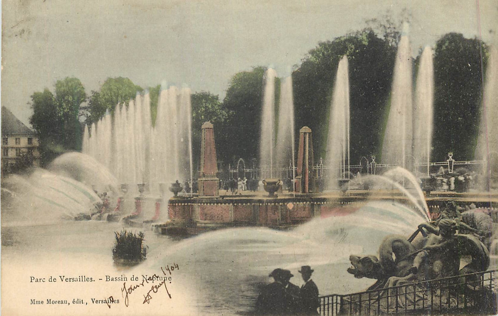 CPA Parc de versailles bassins de neptune