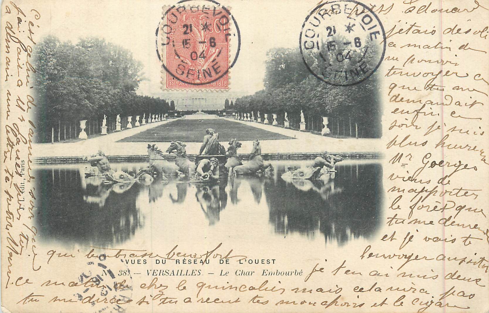 Versailles — Le Char Embourbé — Vues du Réseau de l'Ouest, n° 388