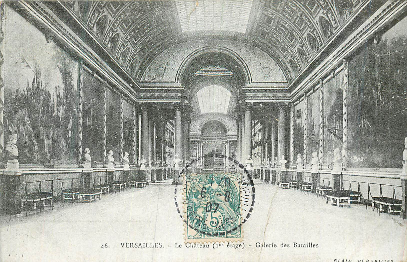 CPA 46 versailles le chateau(1er etage) galerie des batailles