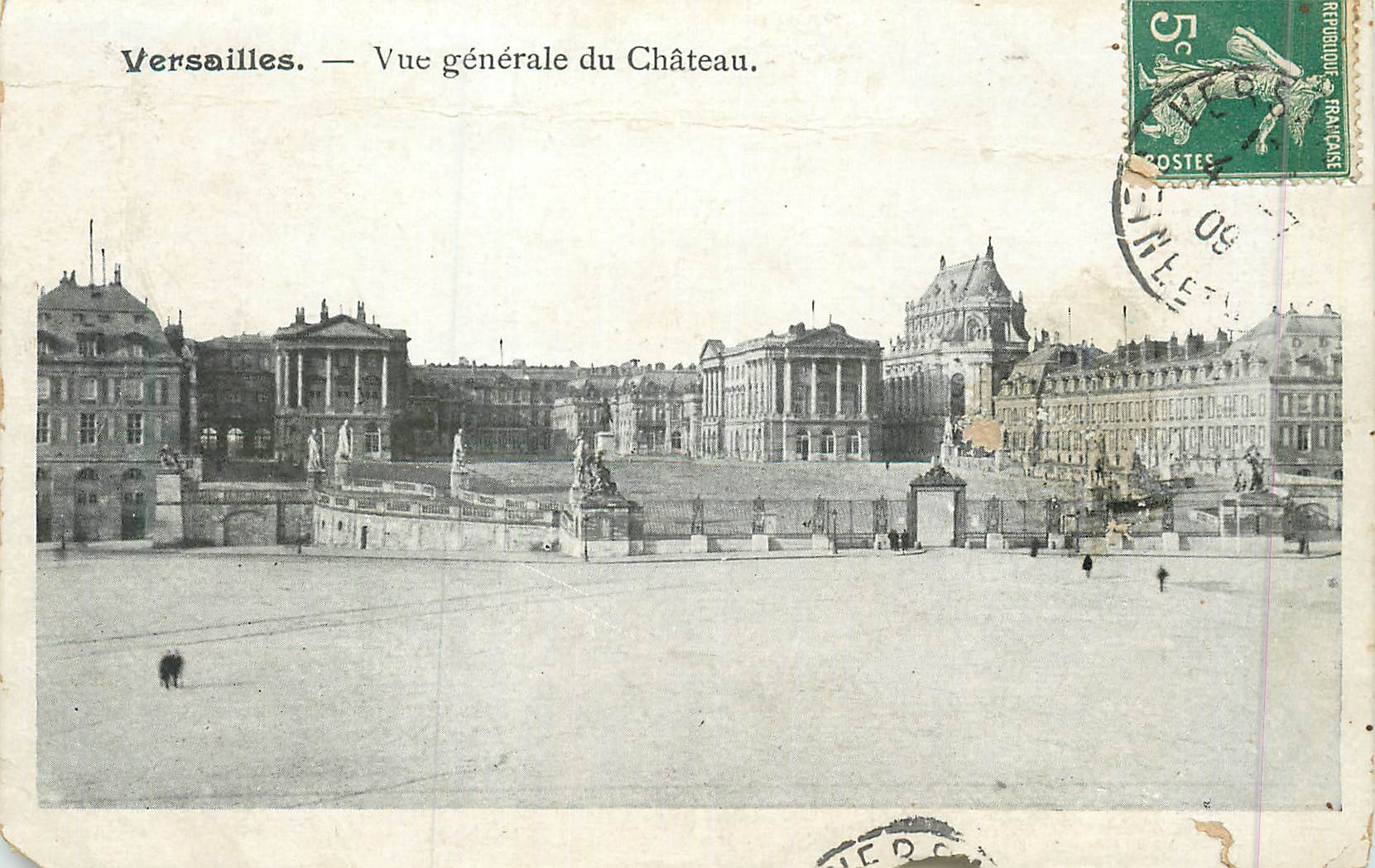 Versailles. — Vue générale du Château. — Éditeur Costes, n° 30