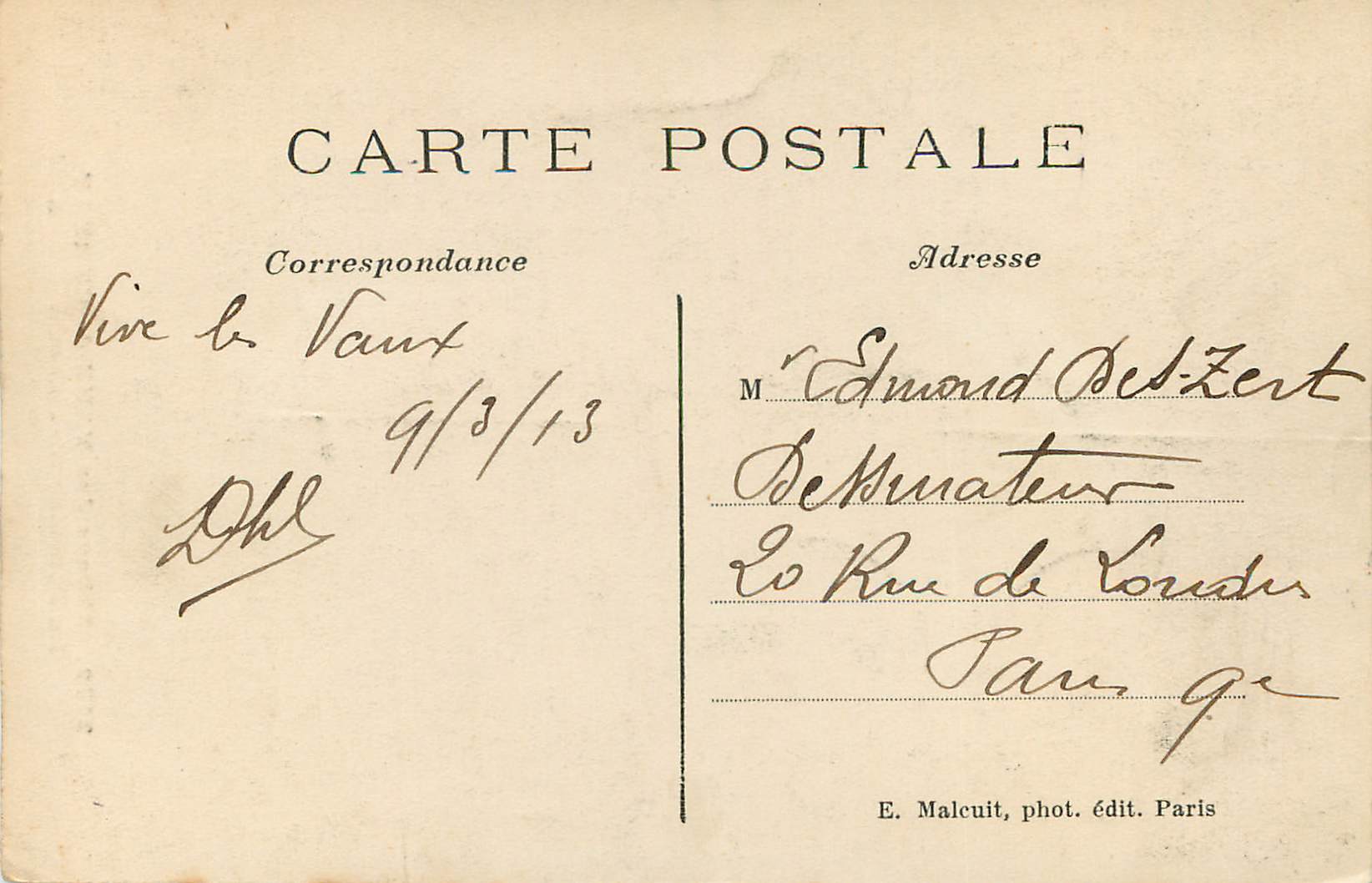 La Fontaine St-Thibault — Abbaye des Vaux-de-Cernay — E. M. — Achterkant