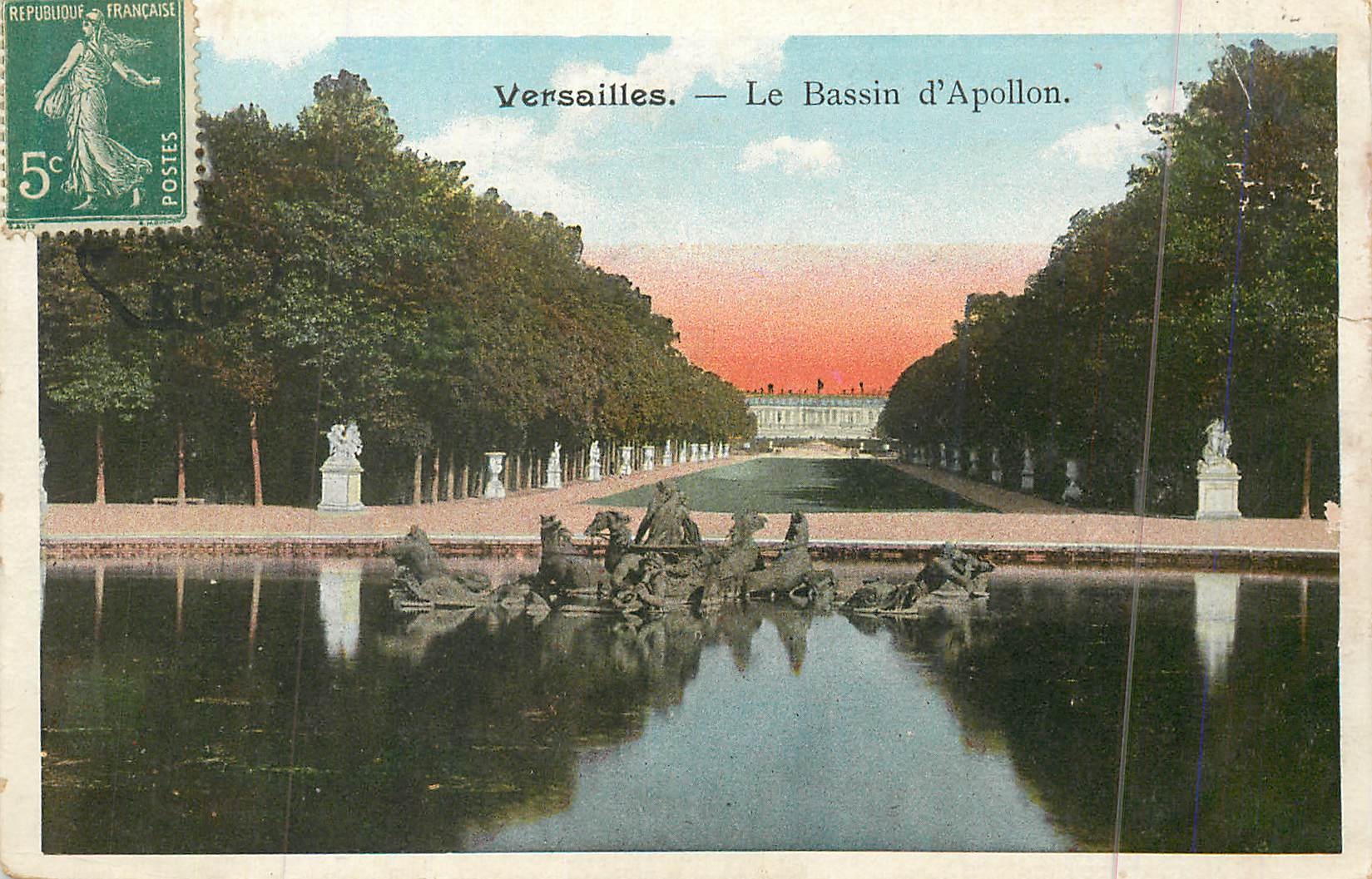 CPA Versailles le bassin d apollon