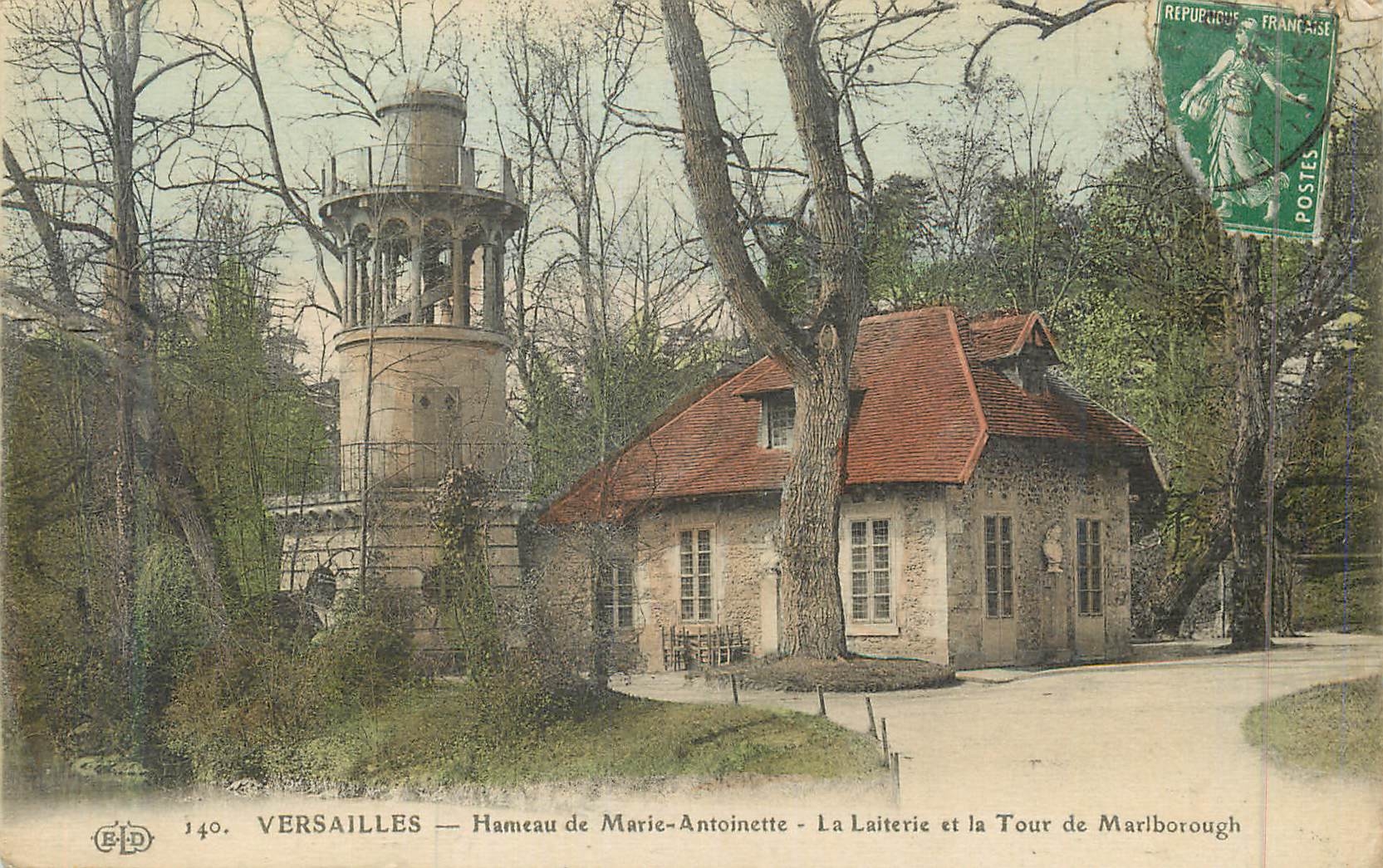 CPA 140 versailles hameau de marie antoinette la laiterie et la tour de marlborough