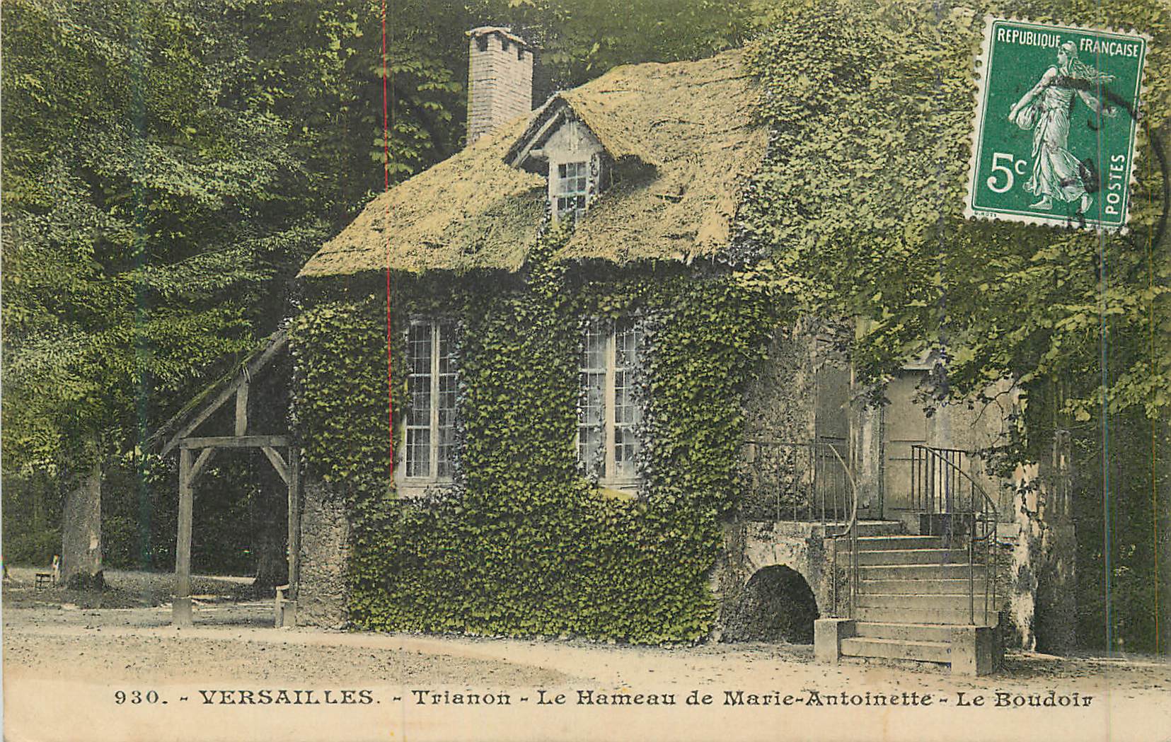CPA 930 versailles trianon le hameau de marie antoinette le boudoir