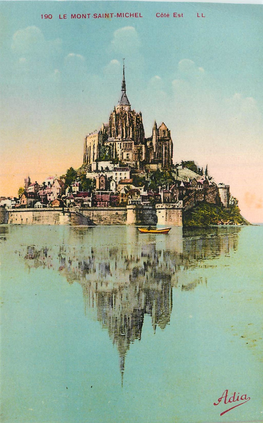 CPA 190 le mont saint michel cote est