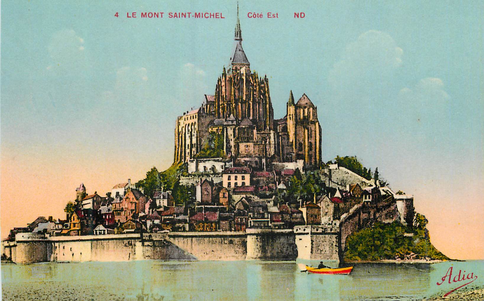 CPA 4 le mont saint michel cote est