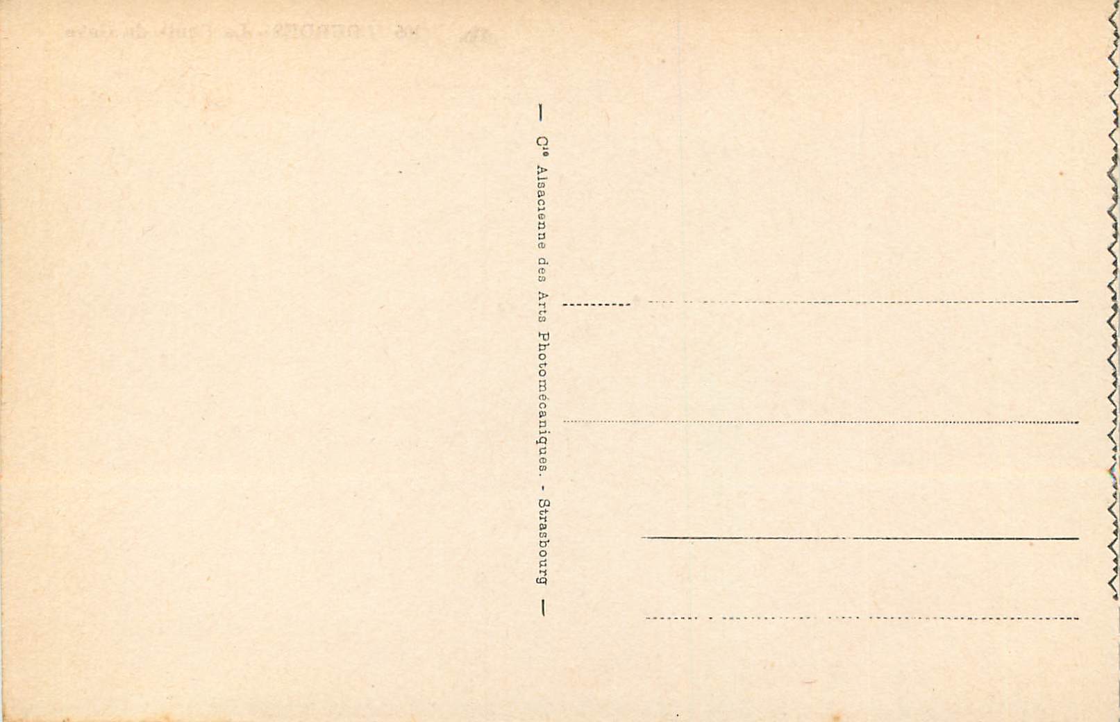 CPA 105 lourdes la chutte du gave — Verso