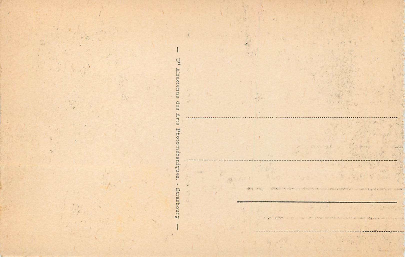CPA 88 lourdes l ange a l entree du calvaire — Verso