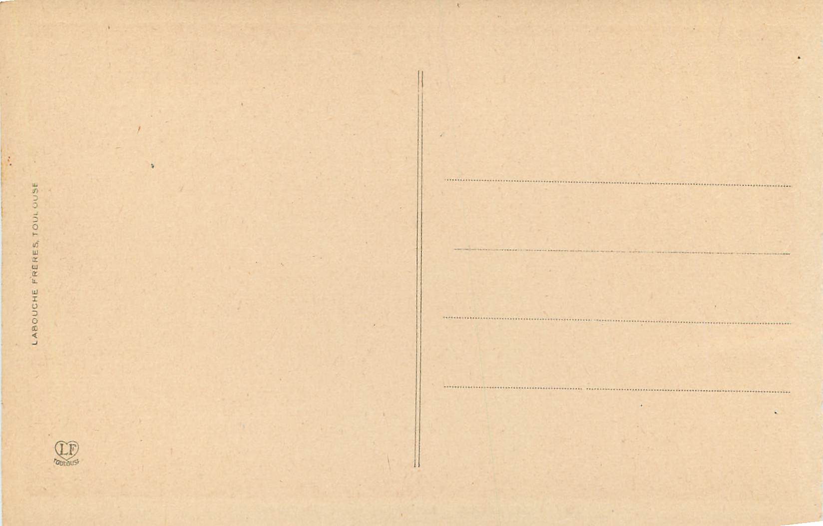 CPA 157 gavarnie le cirque et la chaumieres — Verso