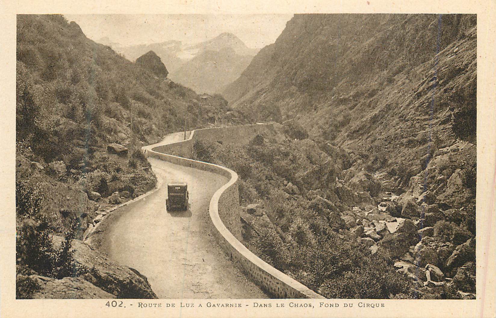 Route de Luz à Gavarnie — Dans le Chaos, Fond du Cirque — Labouche Frères, Toulouse, n°402