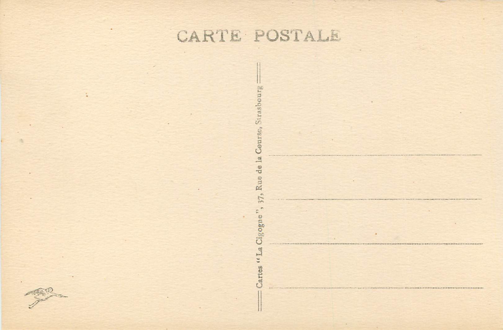 Environs de GÉRARDMER — La Vologne au Pont des Fées — Éditeur : Cartes "La Cigogne", Strasbourg — Rückseite
