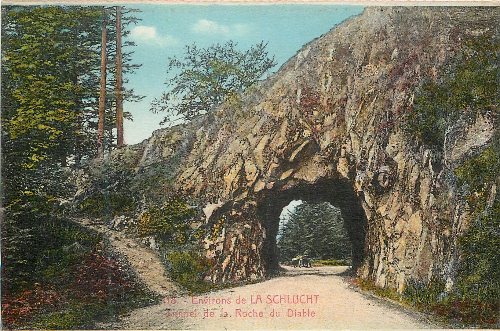 CPA Environs de la schlucht tunnel de la roche du diable