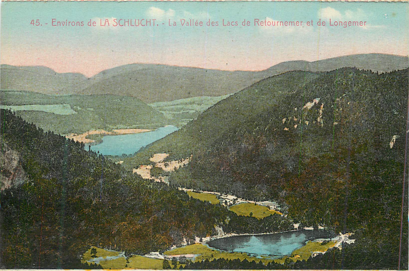 Environs de LA SCHLUCT - La Vallée des Lacs de Retournemer et de Longemener — Cartes 'La Cigogne', Strasbourg