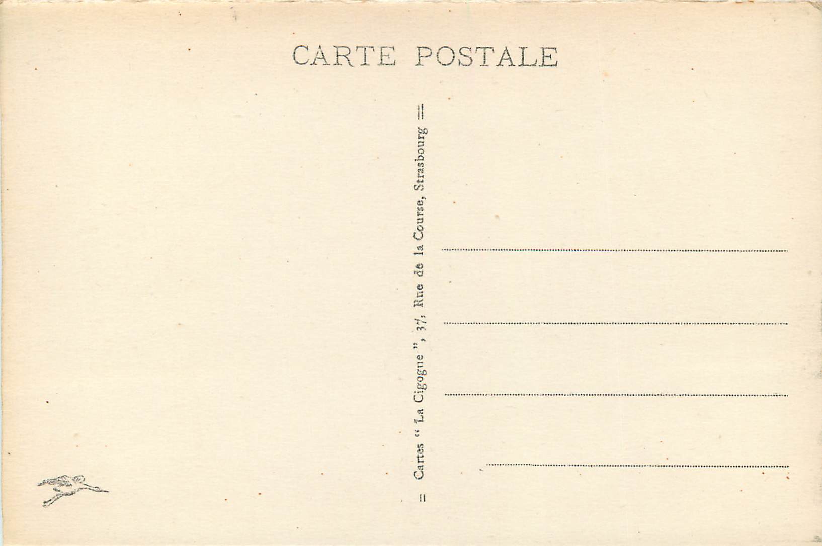 Environs de LA SCHLUCT - La Vallée des Lacs de Retournemer et de Longemener — Cartes 'La Cigogne', Strasbourg — Rückseite