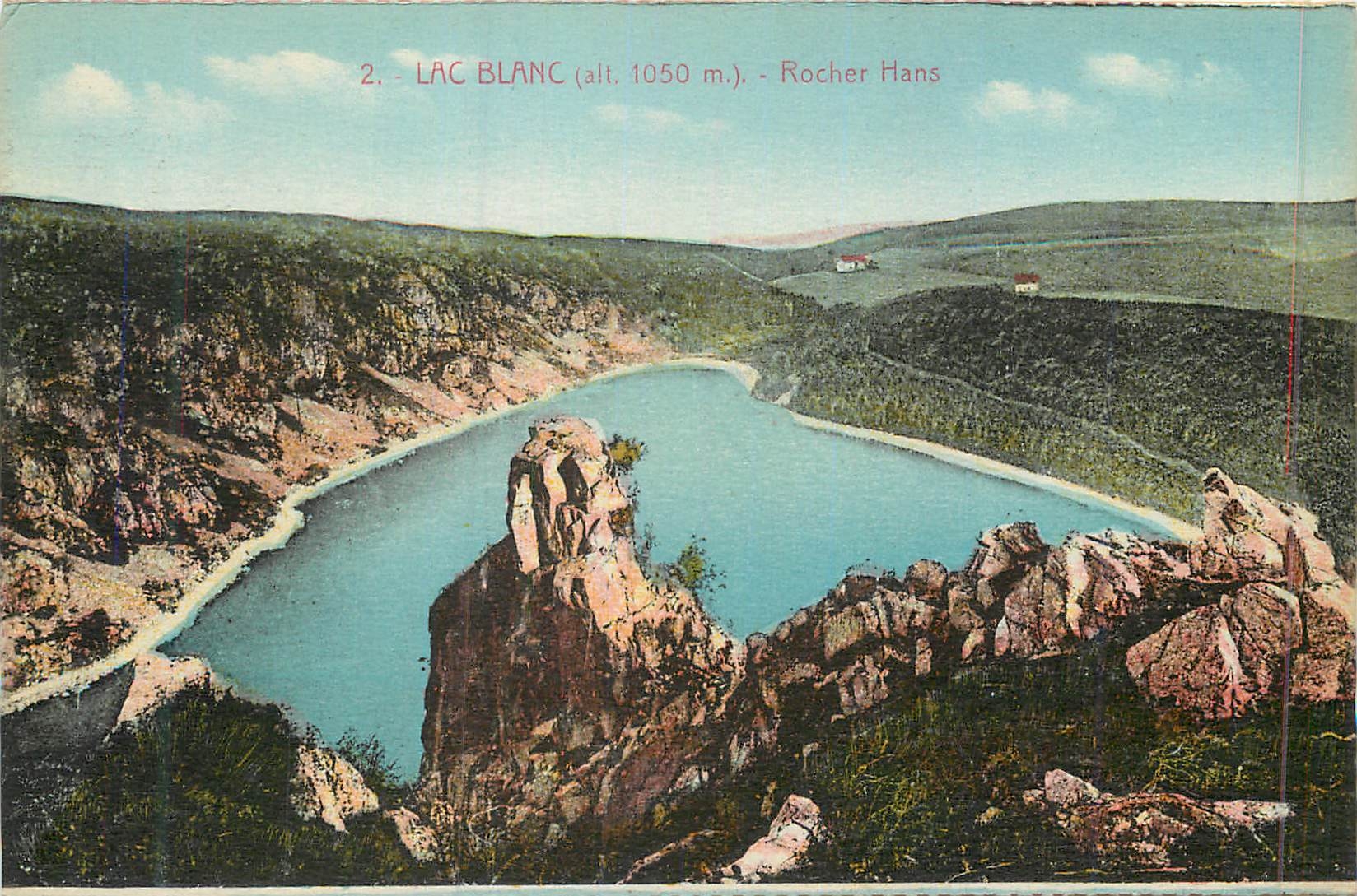 Lac Blanc (alt. 1050 m.) — Rocher Hans — Cartes 'La Cigogne', Strasbourg