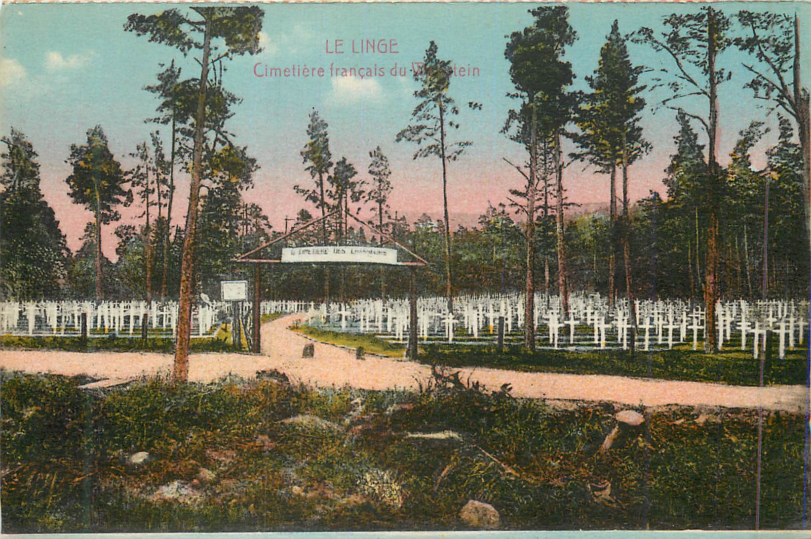 CPA Le linge cimetiere francais Militaria