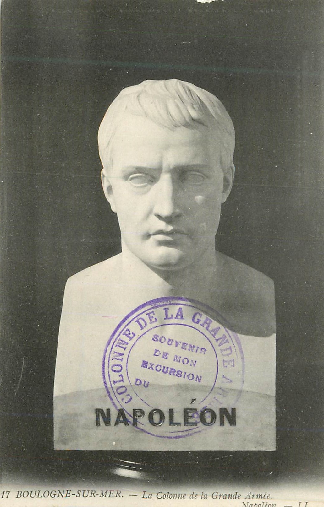 Buste de Napoléon — Colonne de la Grande Armée — Boulogne-sur-Mer — Napoléon — II