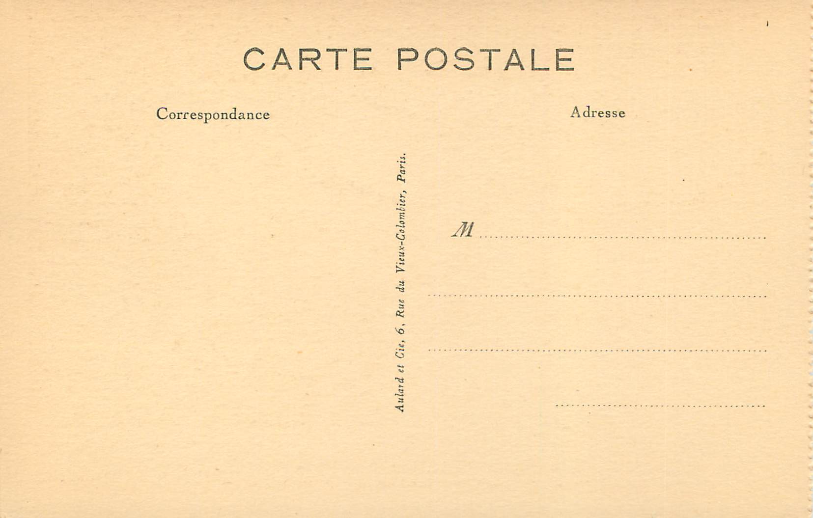 CPA Maison mere des soeurs de la charite de nevers — Rückseite