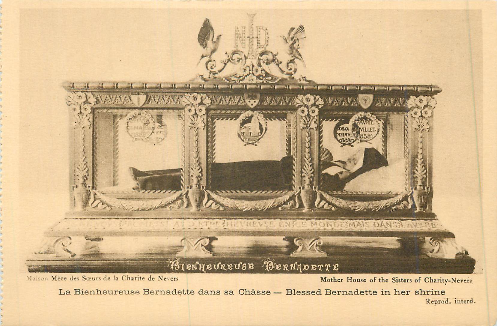 CPA La bienheureuse bernadette dans sa chasse