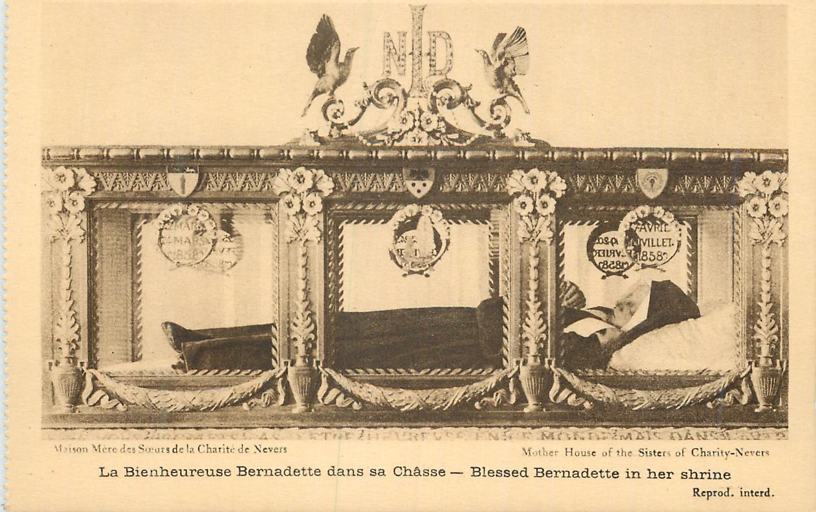 CPA La bienheureuse bernadette dans sa chasse