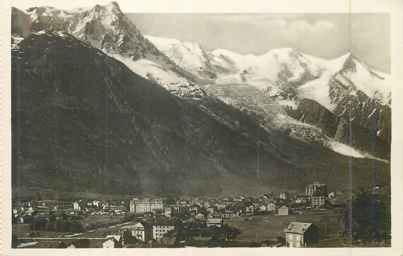 CPM 49 chamonix mont blanc vue generale