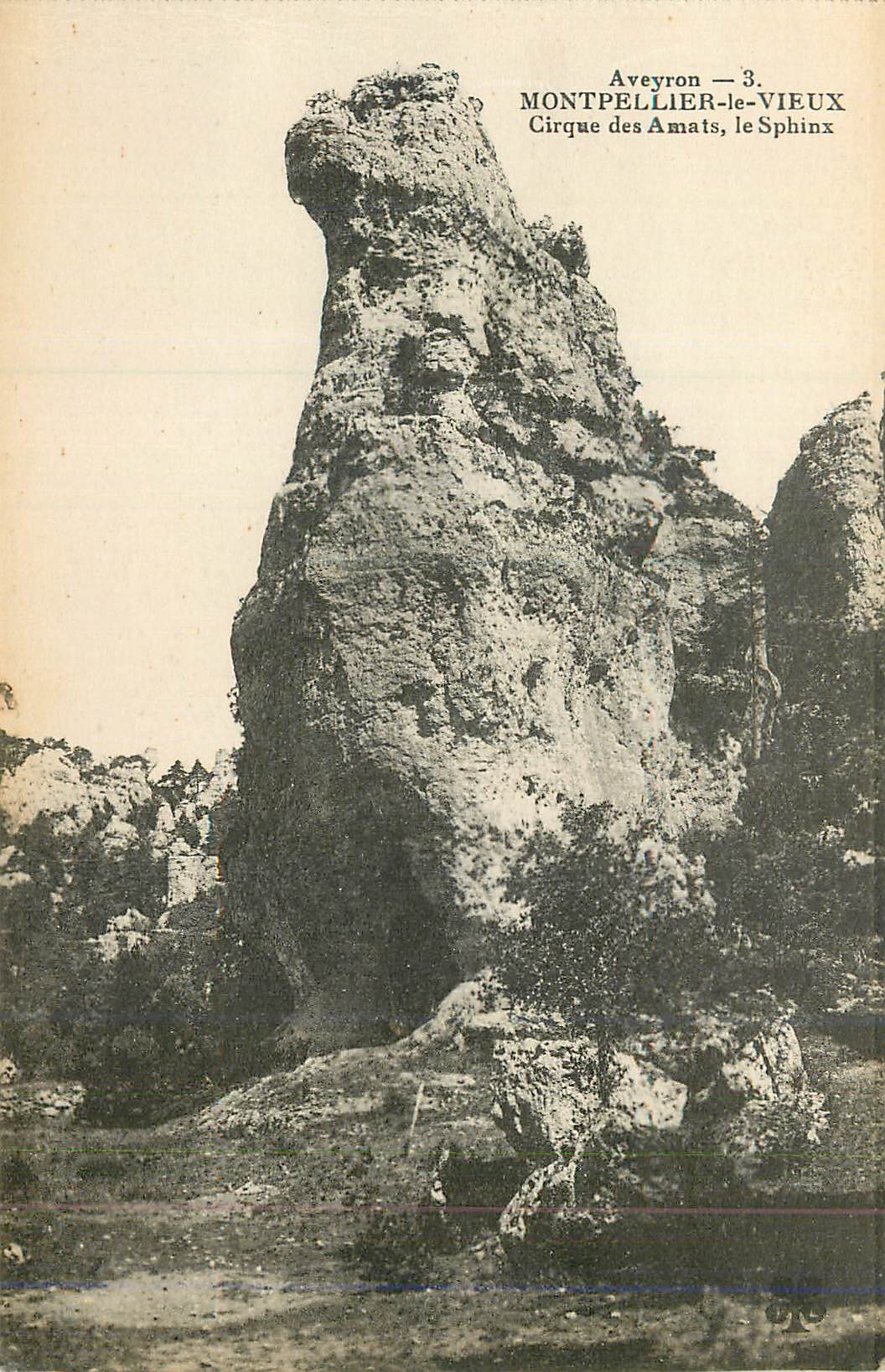 CPA Aveyron 3 montpellier le vieux cirque des amts le sphinx