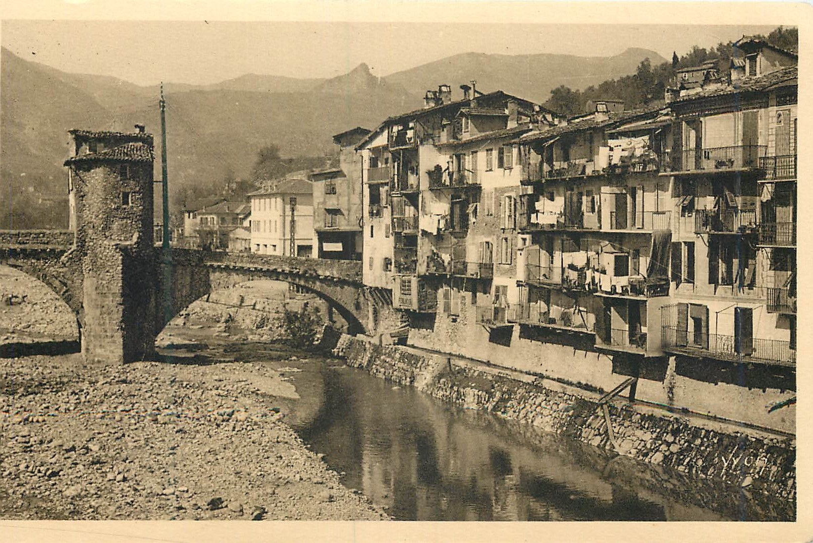 CPA La douce france 139 cote d azur sospel (alpes maritime) vieilles maisons sur la bevera